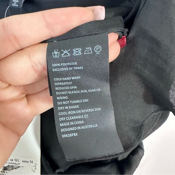 Bardot Milly Jumpsuit in Black Size 10 - Picture 8 of 11